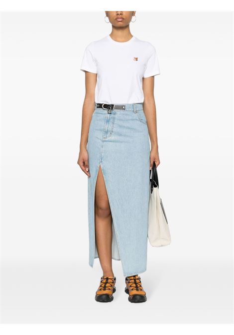 fox head patch t-shirt woman white MAISON KITSUNÉ | LW00105KJ0008P100